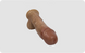 Фалоімітатор на присосці SilexD Vetus Premium Real Skin Flesh MODEL 1 8in (21 см) - фото товару