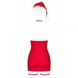 Новогодний эротический костюм Obsessive Kissmas chemise red S/M