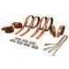 БДСМ ремені для бондажу LOCKINK 8-Bondage-Straps Restraint Set Brown - фото товару