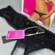 Трусики с доступом Obsessive 837-THC-1 crotchless thong L/XLчерные