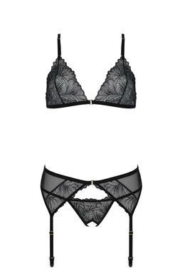 Комплект білизни Passion DELIENA SET black S/M - фото