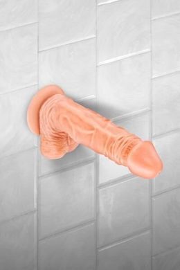 Фаллос на присоске с мошонкой Real Body Real Jayson (21 см) - фото