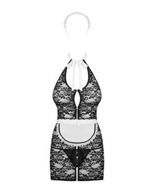 Еротичний комплект Покоївка- Obsessive Servgirl costume S/M