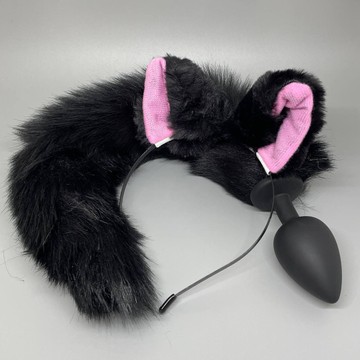 Набор для пет-плей Bad Kitty Pet Play plug and ears