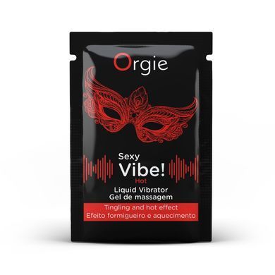 Саше Жидкий вибратор с согревающим эффектом Orgie SEXY VIBE Hot (1 мл)
