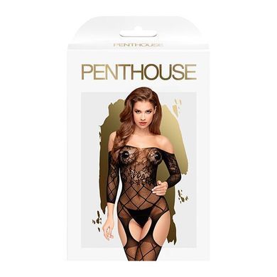 Бодістокінг з рукавами Penthouse Top-Notch Black S/L - фото