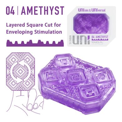 Мини-мастурбатор TENGA Tenga UNI Amethyst - фото