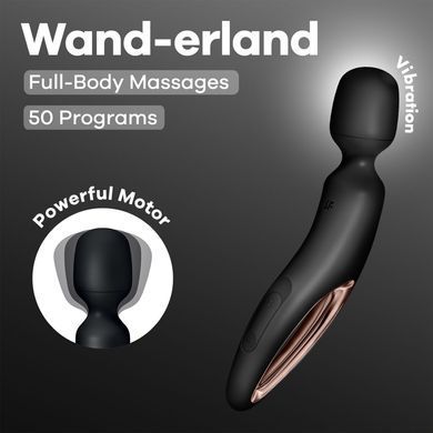 Вибромассажер Satisfyer Wand-erland Black/Rosegold - фото