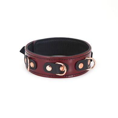 Ошейник с поводком Liebe Seele Wine Red Collar and Leash - фото