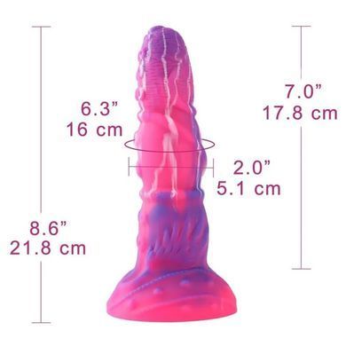 Фаллоимитатор для секс-машин Hismith Silicone Tentacle Dildo Monster Series, Розовый
