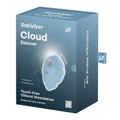 Вакуумний вібратор Satisfyer Cloud Dancer Blue - фото