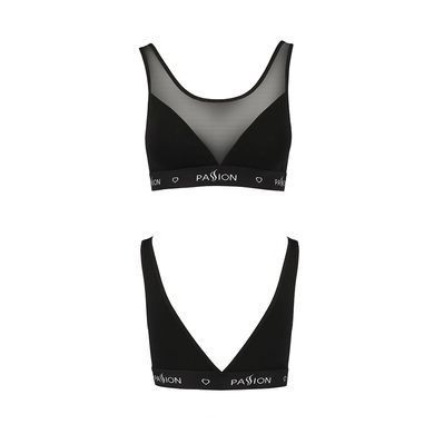 Топ с прозрачной вставкой Passion PS002 TOP black M