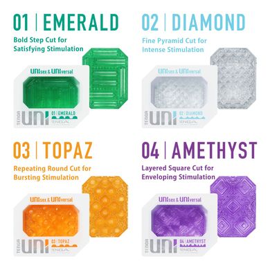 Міні-мастурбатор TENGA Tenga UNI Amethyst - фото