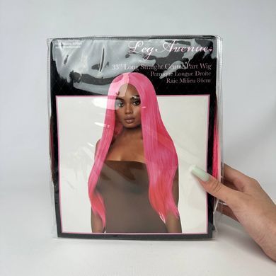 Парик Leg Avenue 33&Prime; Long straight center part wig neon pink
