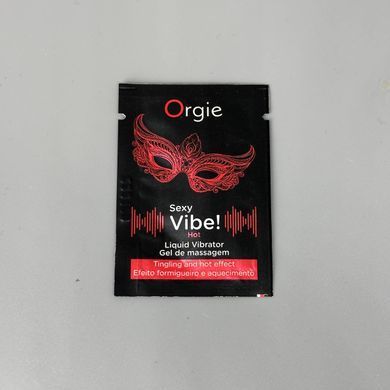 Саше Жидкий вибратор с согревающим эффектом Orgie SEXY VIBE Hot (1 мл)