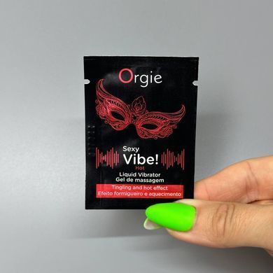 Саше Жидкий вибратор с согревающим эффектом Orgie SEXY VIBE Hot (1 мл)