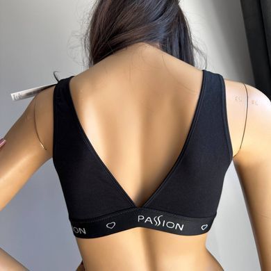 Топ с прозрачной вставкой Passion PS002 TOP black M