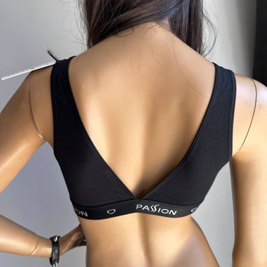 Топ с прозрачной вставкой Passion PS002 TOP black M