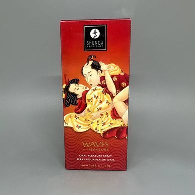 Спрей для посилення слиновиділення Shunga Waves of Pleasure Strawberry Sparkling Wine 20 мл полуничне вино - фото