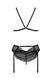 Комплект білизни Passion DELIENA SET black S/M - фото товару