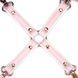 Крестовина Liebe Seele White & Pink Leather Hogtie - фото товара