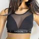 Топ с прозрачной вставкой Passion PS002 TOP black M