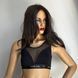 Топ с прозрачной вставкой Passion PS002 TOP black M