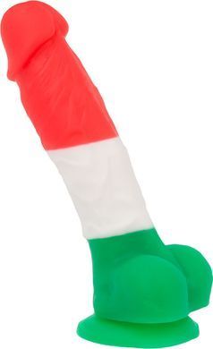 Різнобарвний силіконовий фалос Addiction Leonardo 3 colours (17,8 см) - фото