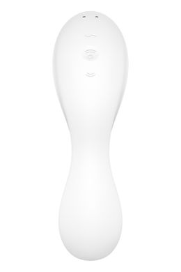 Satisfyer Curvy Trinity 5+ White – вакуумний смарт-вібратор білий - фото