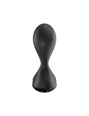 Анальна смарт-вібропробка Satisfyer Sweet Seal Black чорна - 4 см - фото