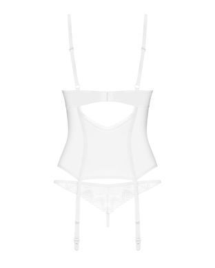 Корсет с трусиками Obsessive Alissium corset & thong XS/S