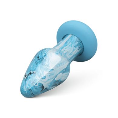 Стеклянная анальная пробка Gildo Ocean Curl Glass Butt plug (5 см) - фото