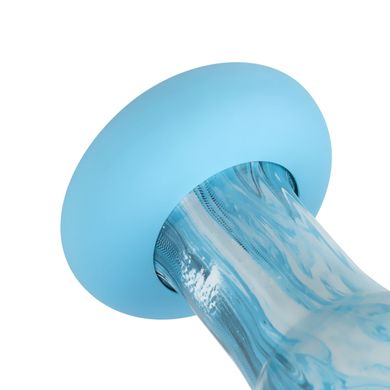 Скляна анальна пробка Gildo Ocean Curl Glass Butt plug (5 см) - фото