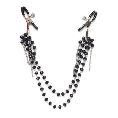 Затискачі для сосків Art of Sex - Nipple clamps Sexy Jewelry Black - фото