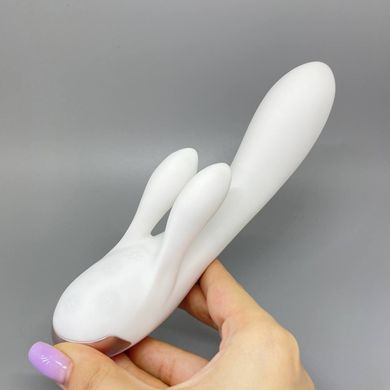 Satisfyer Double Flex - смарт-вібратор кролик білий - фото