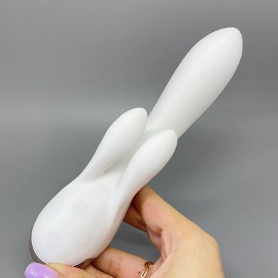 Satisfyer Double Flex - смарт-вибратор кролик белый - фото