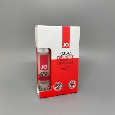 Гель для глубокого минета JO ORAL DELIGHT со вкусом клубники 30 мл - фото