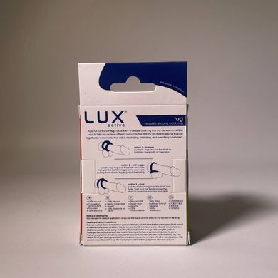 Двойное эрекционное кольцо LUX Active Tug Versatile Silicone Cock Ring  - фото