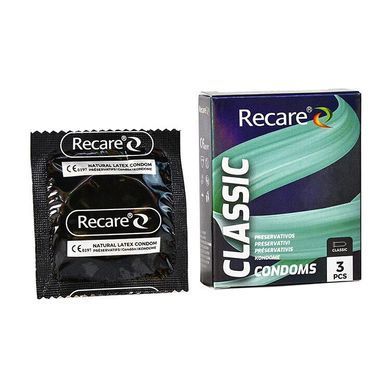 Презервативы классические Recare Holographic Classic Condoms 3 шт. - фото