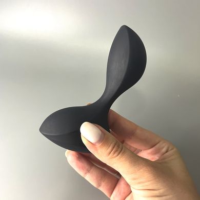 Анальна смарт-вібропробка Satisfyer Sweet Seal Black чорна - 4 см - фото