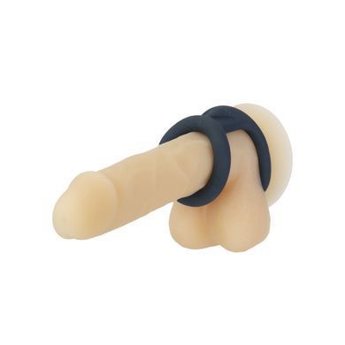 Двойное эрекционное кольцо LUX Active Tug Versatile Silicone Cock Ring  - фото