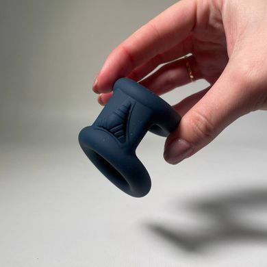 Двойное эрекционное кольцо LUX Active Tug Versatile Silicone Cock Ring  - фото