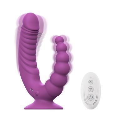 Подвійний вібратор Teazers Double Vibrator з пультом (19 см) - фото