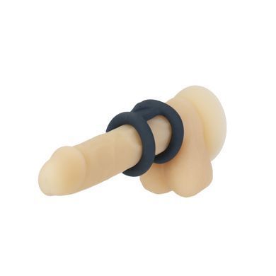 Двойное эрекционное кольцо LUX Active Tug Versatile Silicone Cock Ring  - фото