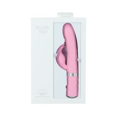 Вибратор-кролик с ротацией Pillow Talk Lively Pink - фото