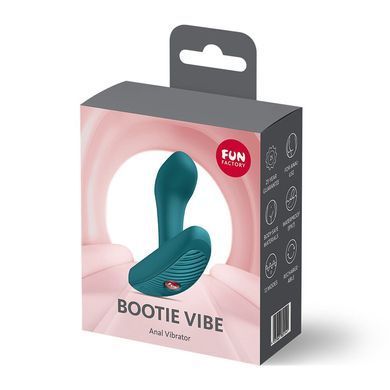 Анальна вібропробка Fun Factory Bootie Vibe Bottle Green 2,6 см зелена - фото
