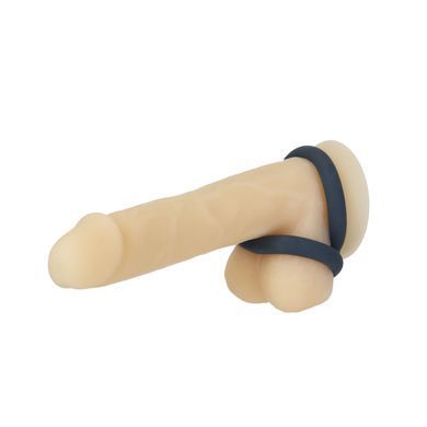 Двойное эрекционное кольцо LUX Active Tug Versatile Silicone Cock Ring  - фото