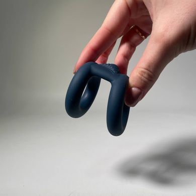 Двойное эрекционное кольцо LUX Active Tug Versatile Silicone Cock Ring  - фото