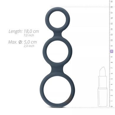 Эрекционное кольцо Boners Triple Cock Ring - фото