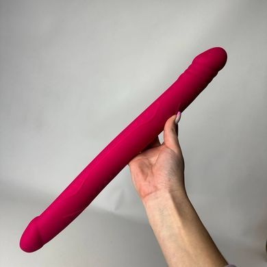 Dorcel Real Double Do - пурпурный двойной фаллоимитатор (42 см) - фото
